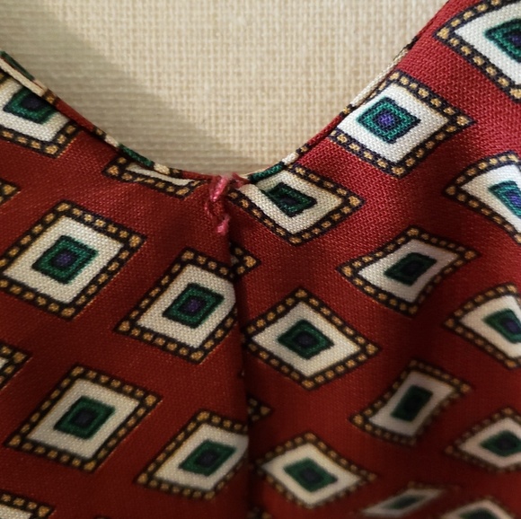 PLEIONE V Neck Rust Ruffle Top Blouse - Picture 3 of 5